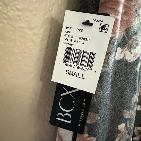 BCX Floral Lace Up Long Sleeve Swing Dress - Picture 9 of 11